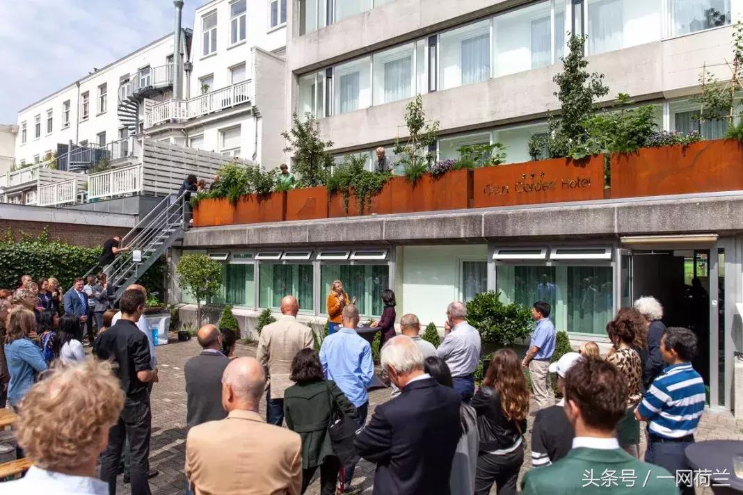 这家华人酒店有来头，海牙市长参观天台花园