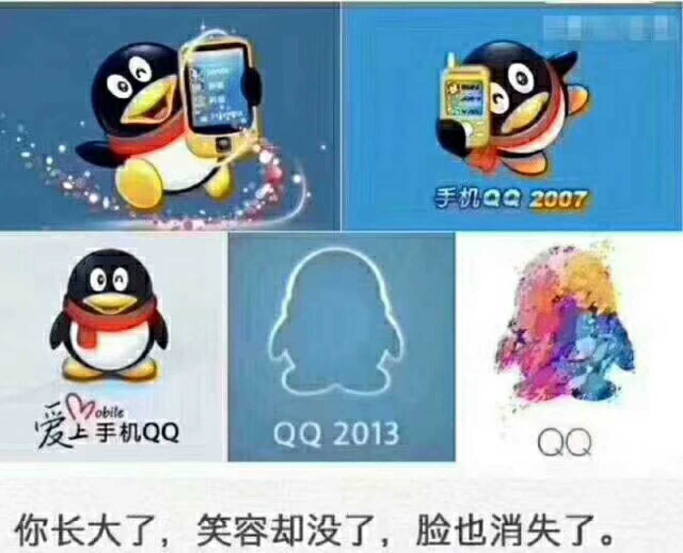 qq变迁史,qq以前的形象