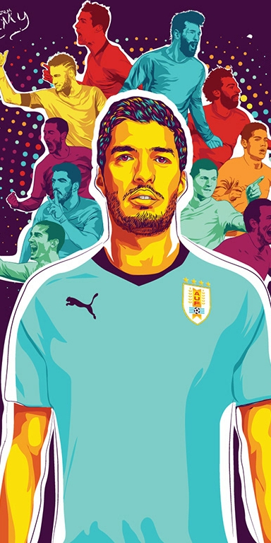 世界足球巨星的手机壁纸,世界杯卡通球星人物高清壁纸大全