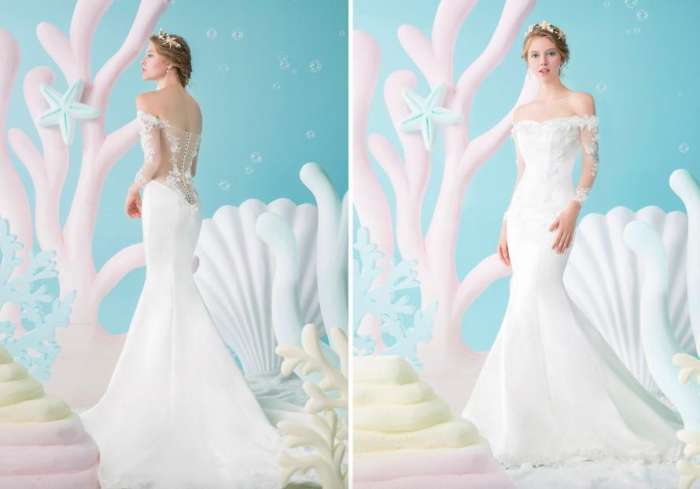 穿上它一定是最美新娘！梦幻小美人鱼婚纱，看到这系列真的想嫁了