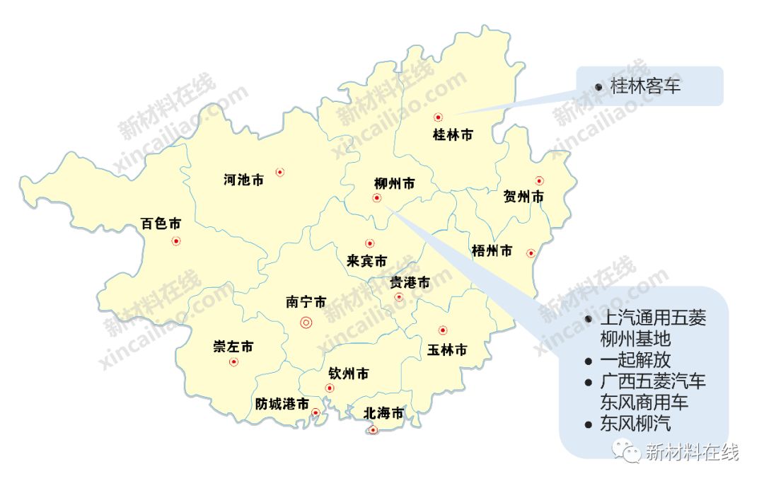 全国汽车主机厂分布图,广东汽车主机厂有哪些