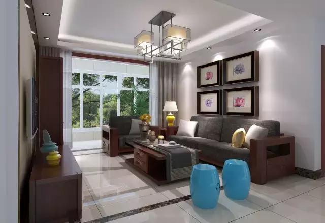 小户型新中式风格家装效果图,新中式装修风格小户型全新款