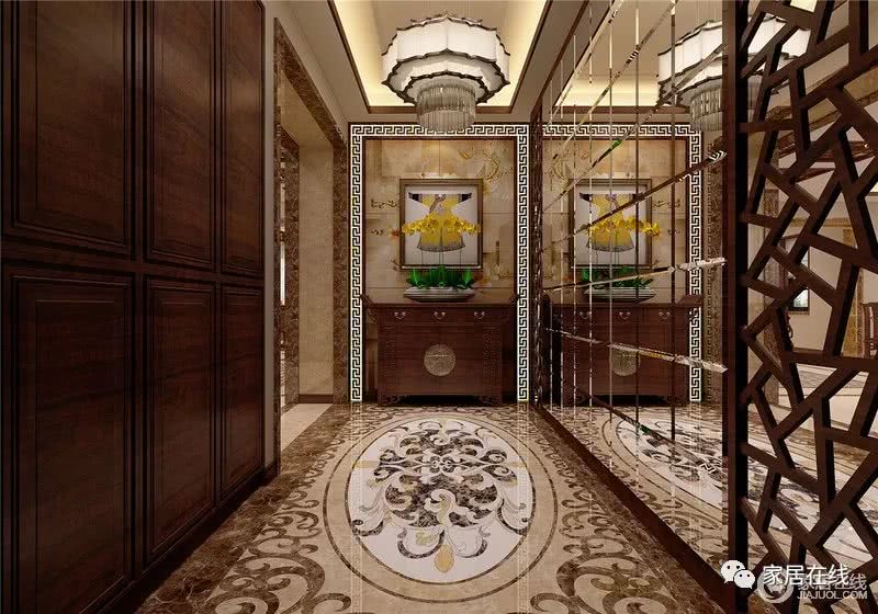 朴厚温然中式五矿榕园350平别墅空间