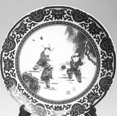 陶瓷上画小人,景德镇陶瓷小人