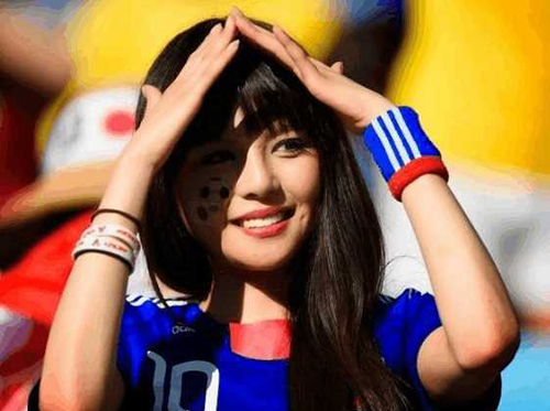 世界杯看台女生,世界杯看台女性