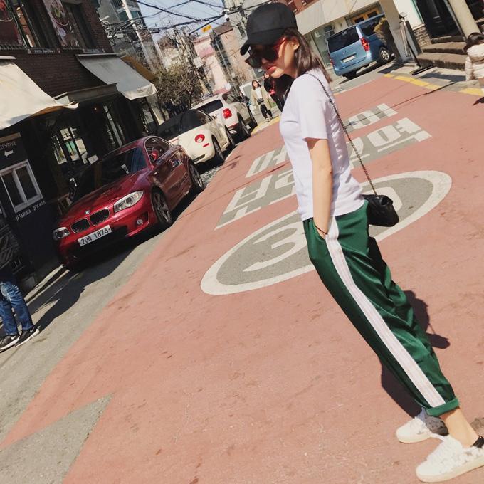 夏季运动速干卫裤的几种显瘦穿搭,适合春夏穿的散步裤