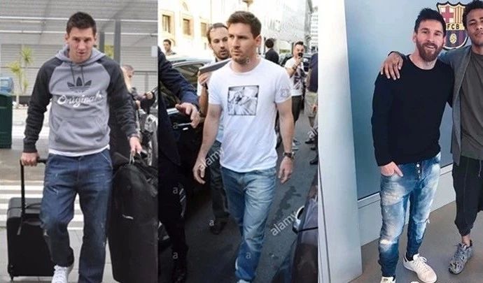 梅西和c罗19岁的照片,梅西和c罗同一天告别