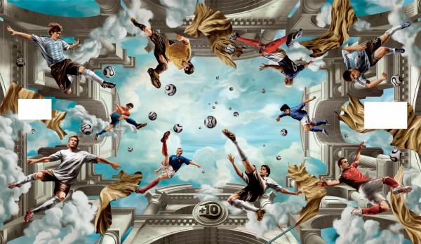 画笔之下,画笔底下的天空色彩