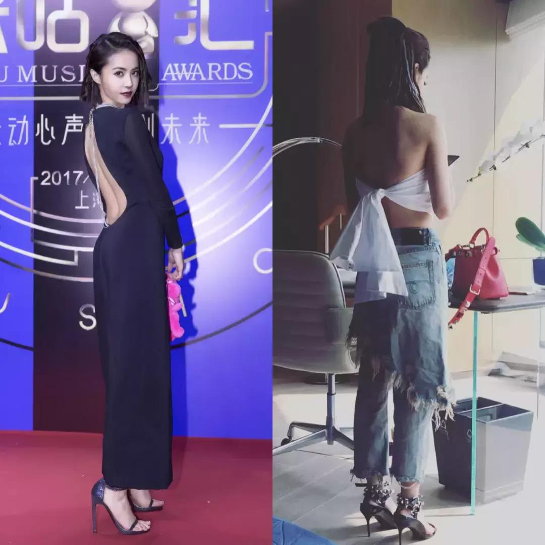 奚梦瑶露脐装搭配,奚梦瑶背心穿搭