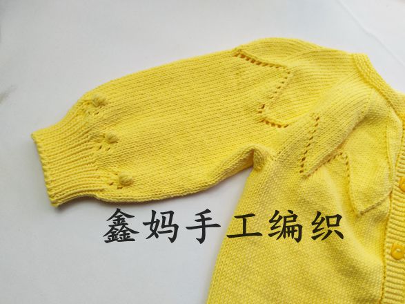 简单洋气的宝宝手工编织开衫,成人叶子开衫编织视频