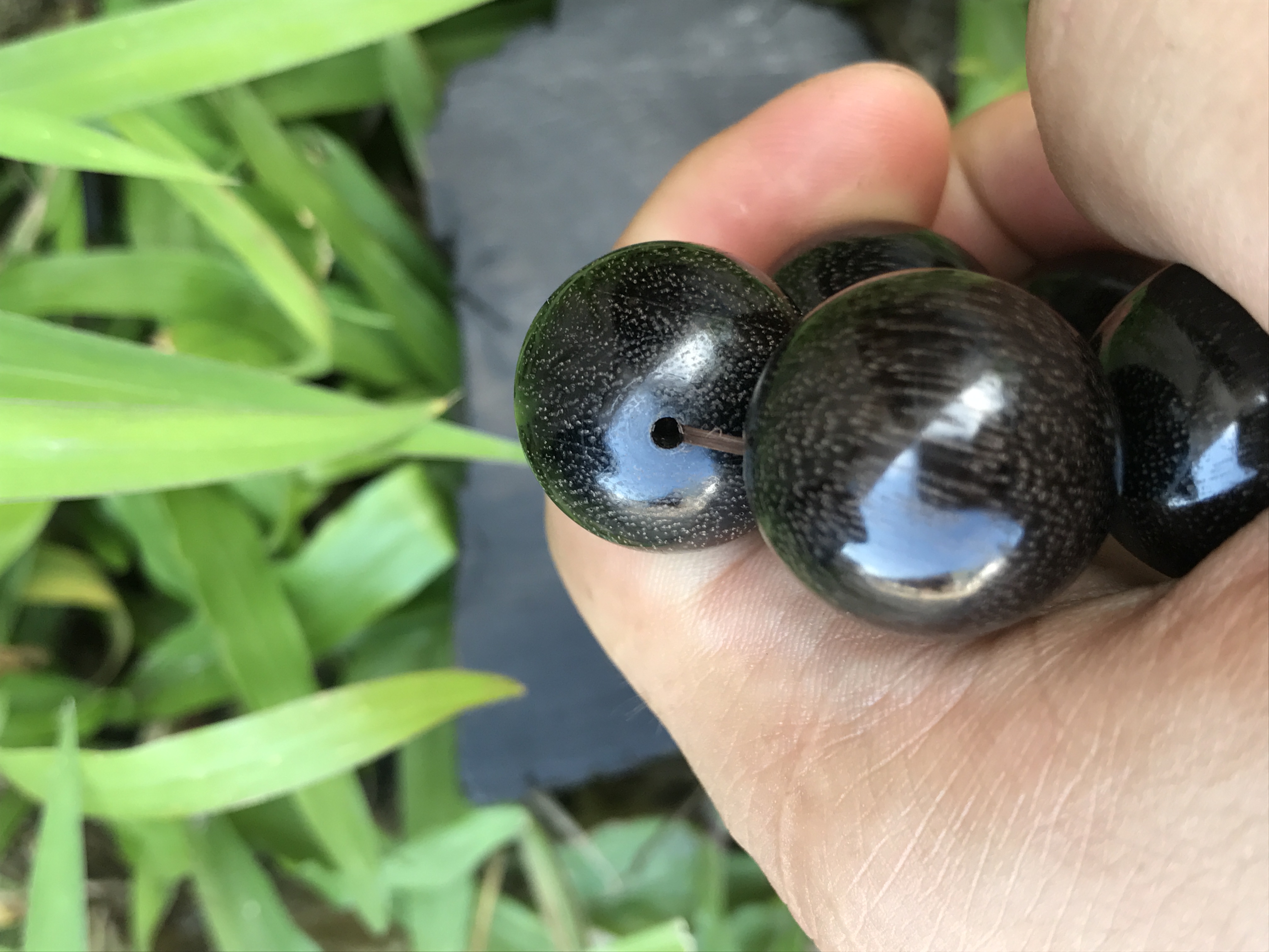 乌木佛珠手串怎么盘,手工金丝楠木佛珠手串图