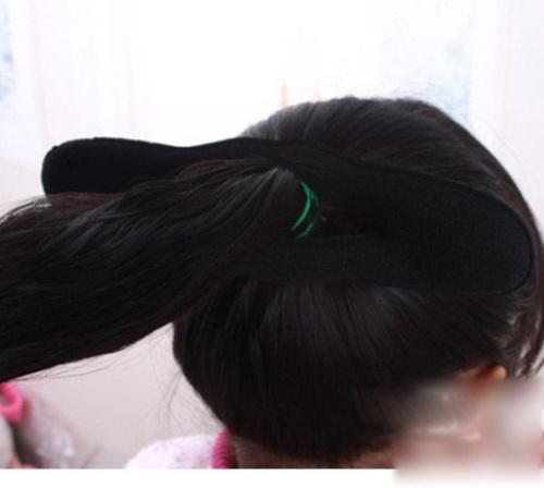 儿童盘发公主戴皇冠,7-12岁儿童简单盘发