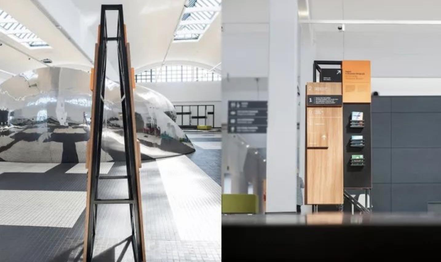 创意指示牌图片大全,请上二楼指示牌创意