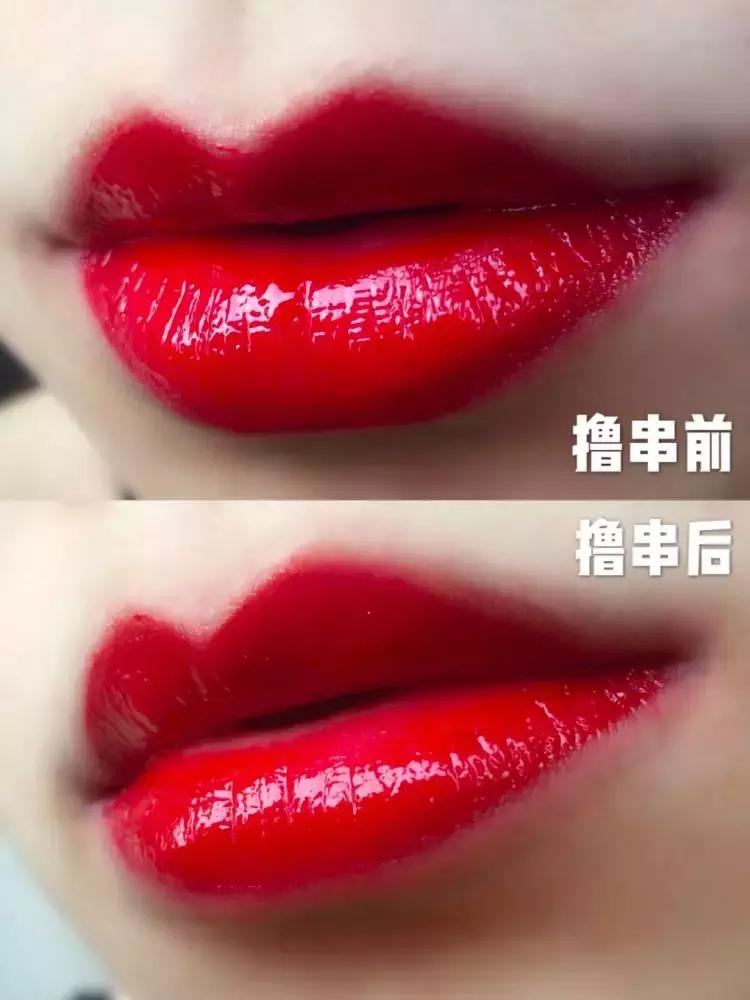 吃个火锅发现了一支很好看的口红,喝水吃饭都不掉色的口红你用过吗