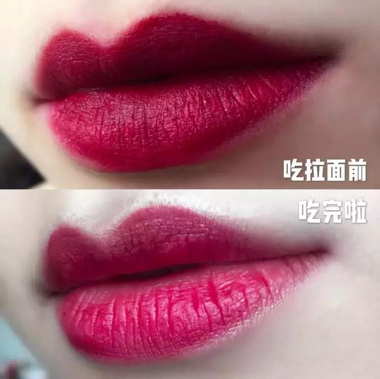 吃个火锅发现了一支很好看的口红,喝水吃饭都不掉色的口红你用过吗