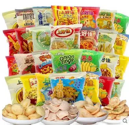 一块钱就能买到超级好吃的小零食,随便就能买到的零食