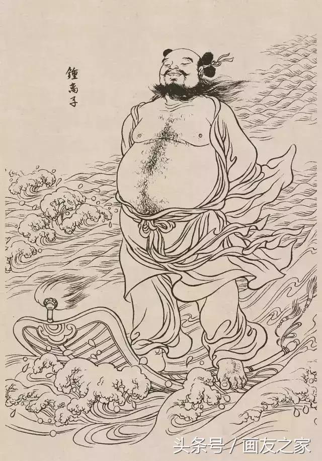 素材古代白描人物120图果断收藏,白描中国古代刀马人物图谱