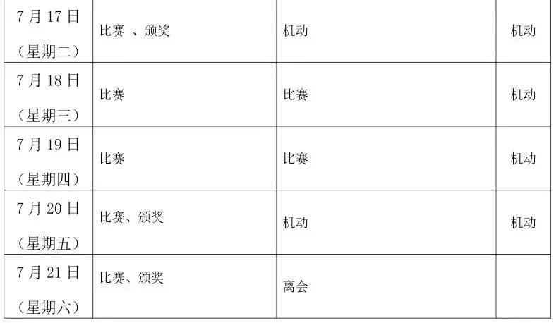 省运会赛程安排及时间表,省运会赛事预告公布
