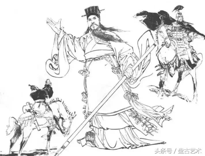 人物国画孙膑、庞涓技法，相当全面（盘古艺术油画国画书画定制