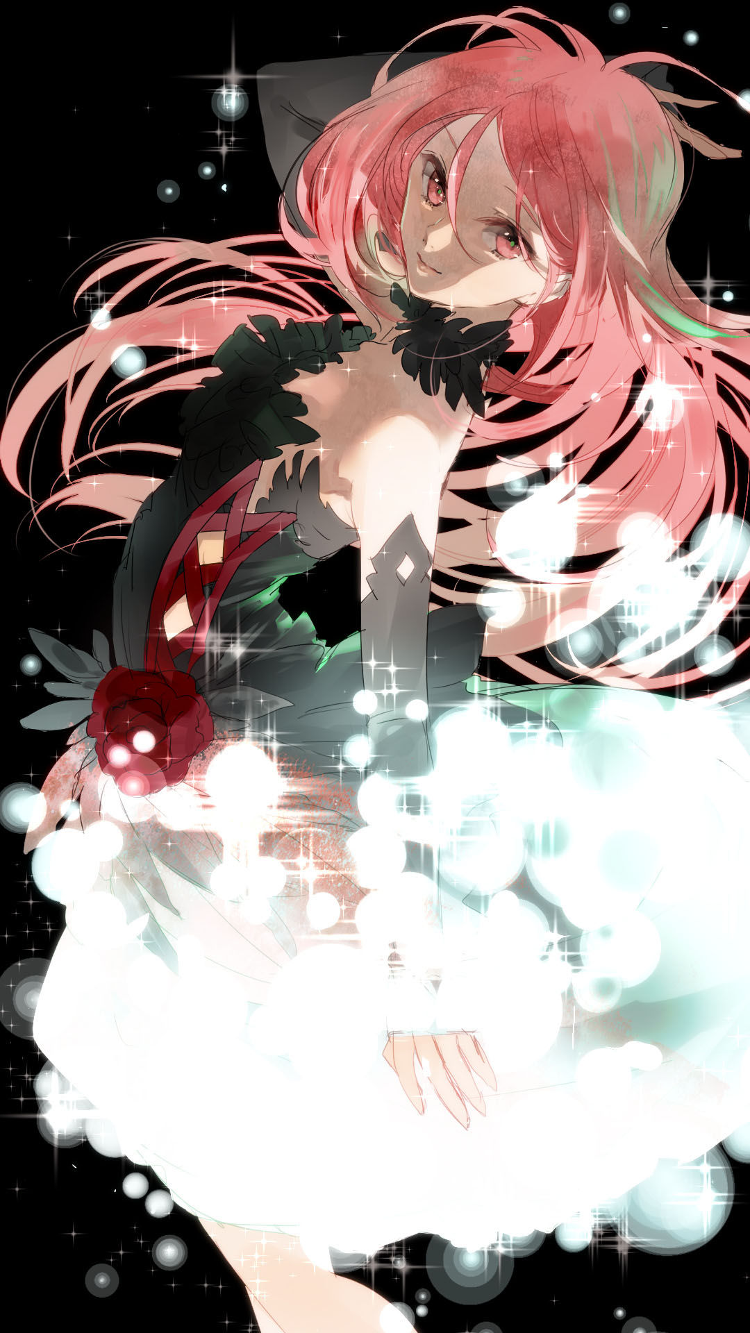 暗黑系列二次元高清动漫精美壁纸,女生动漫壁纸高清二次元蓝色衣服