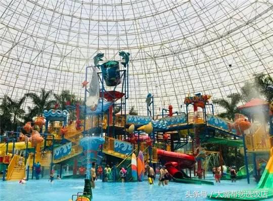 玩遍水上乐园全部设施第一视角,大连好玩的水上乐园