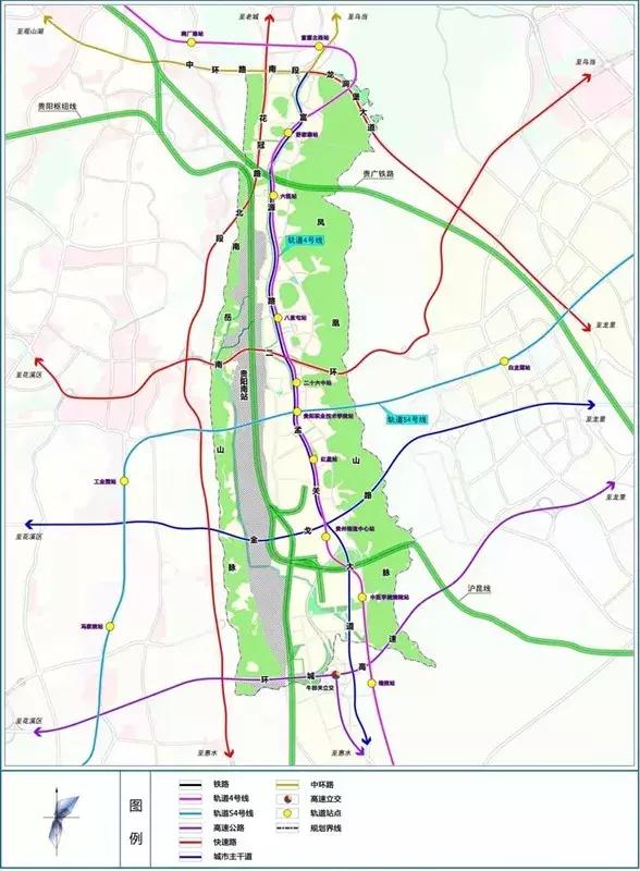 贵阳中心城最新规划图,贵阳中心城区最新规划图