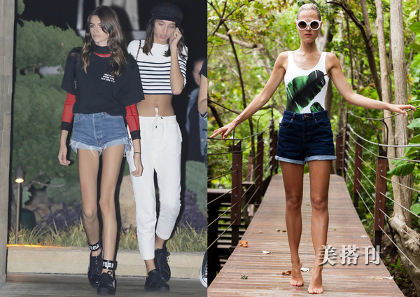 牛仔短裤上衣的穿搭技巧,牛仔短裤怎么搭配出时髦感