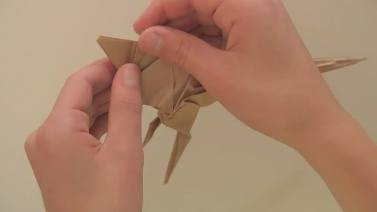 简单的折纸袋鼠,手工折纸简单袋鼠