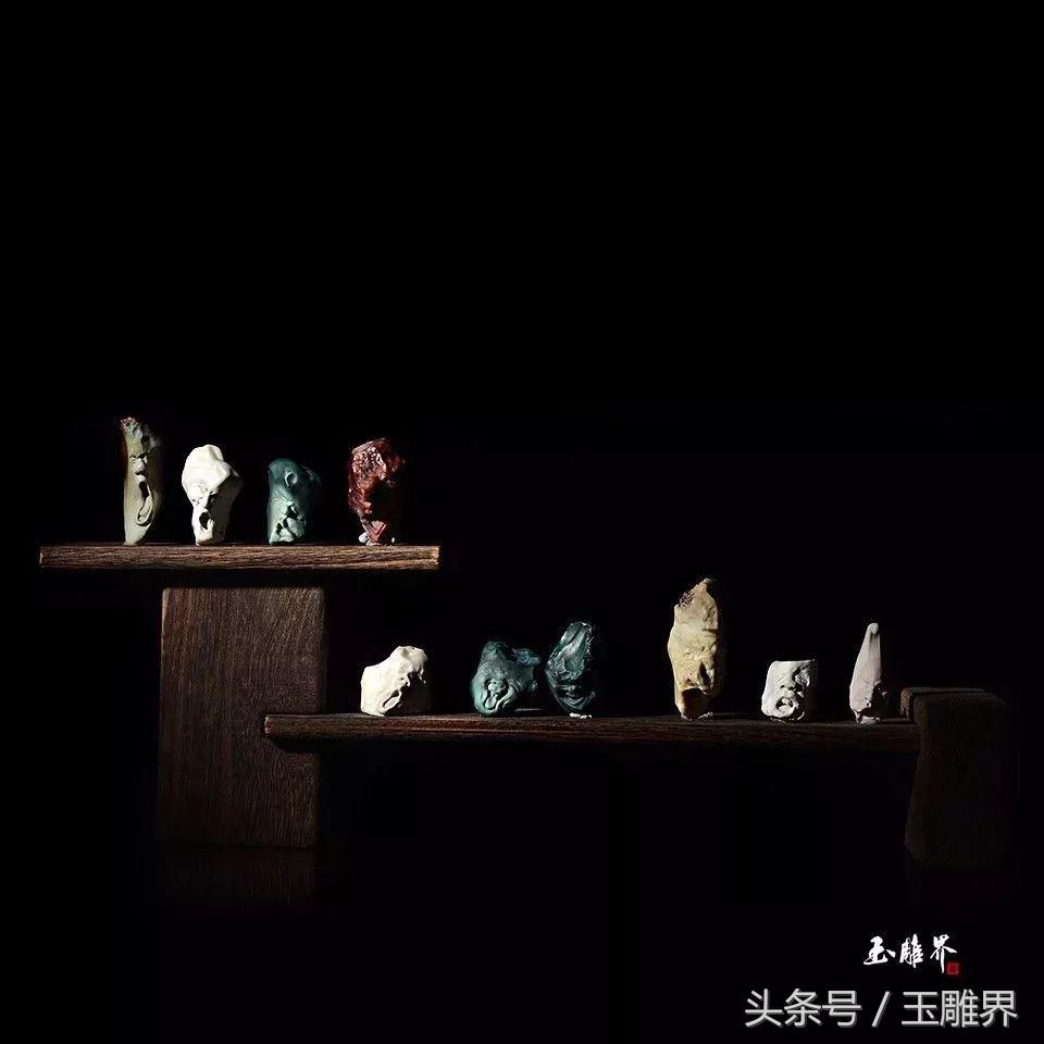 戈壁滩石头雕刻精品,戈壁奇石打磨