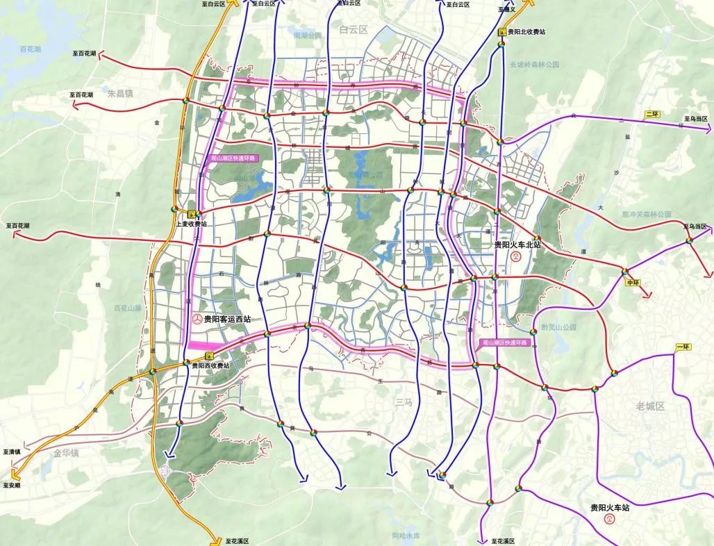 贵阳市2020-2035市域规划图,贵阳19个中心城区规划