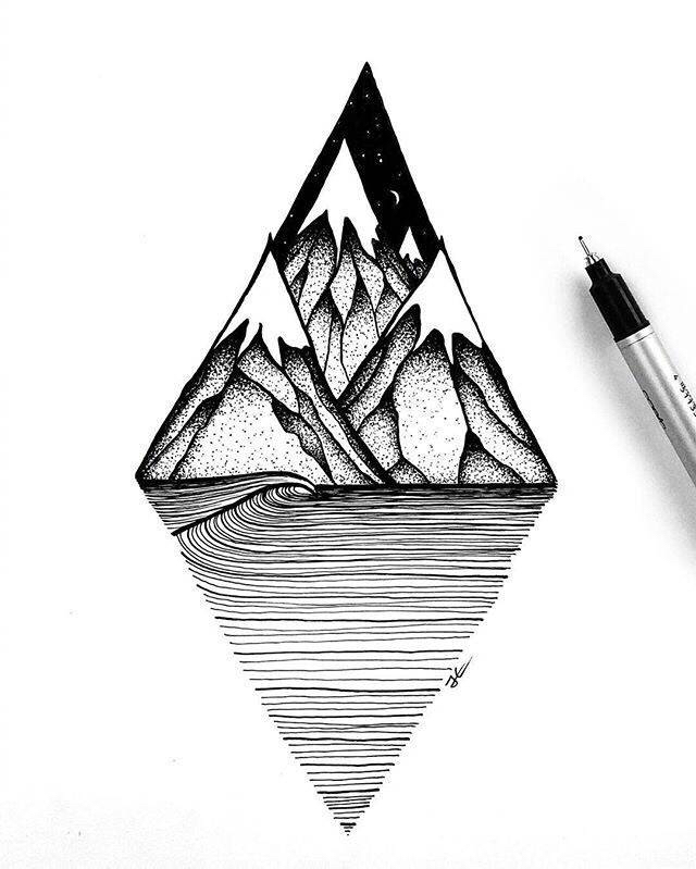 针管笔手绘小插画,针管笔手绘花卉插画