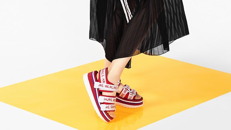 多功能运动腰包魔术贴款,运动风魔术贴凉鞋