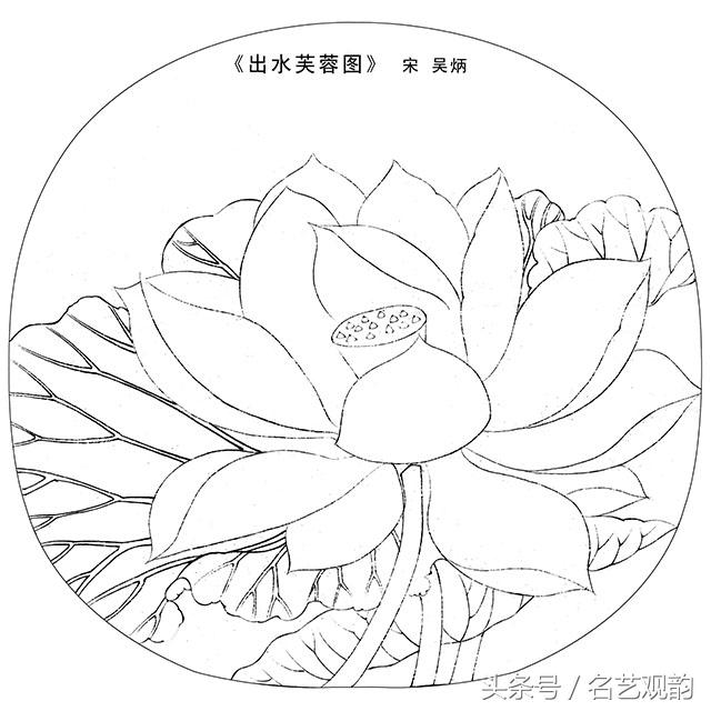 宋画工笔画底稿图文,宋画工笔白描最好的学习素材