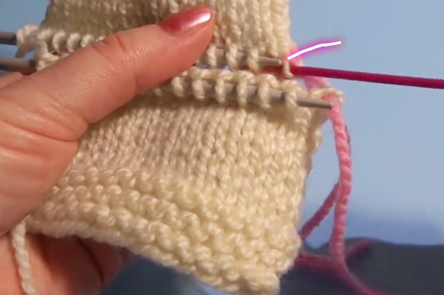 明月棒针艺术无缝缝合收针视频,棒针编织缝合方法视频