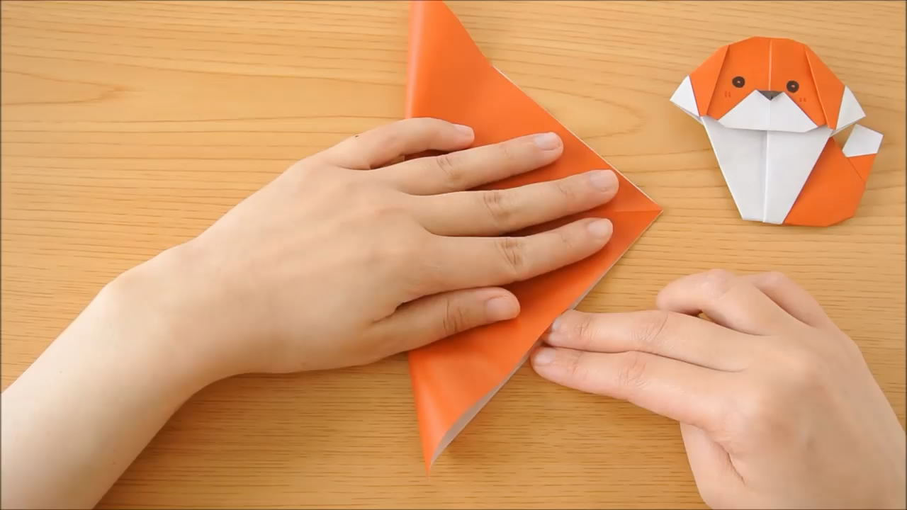 用折纸做小狗儿童简单做法,小狗折纸简单易学步骤