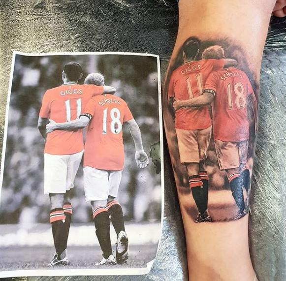 跟足球有关的纹身,关于足球纹身小图案
