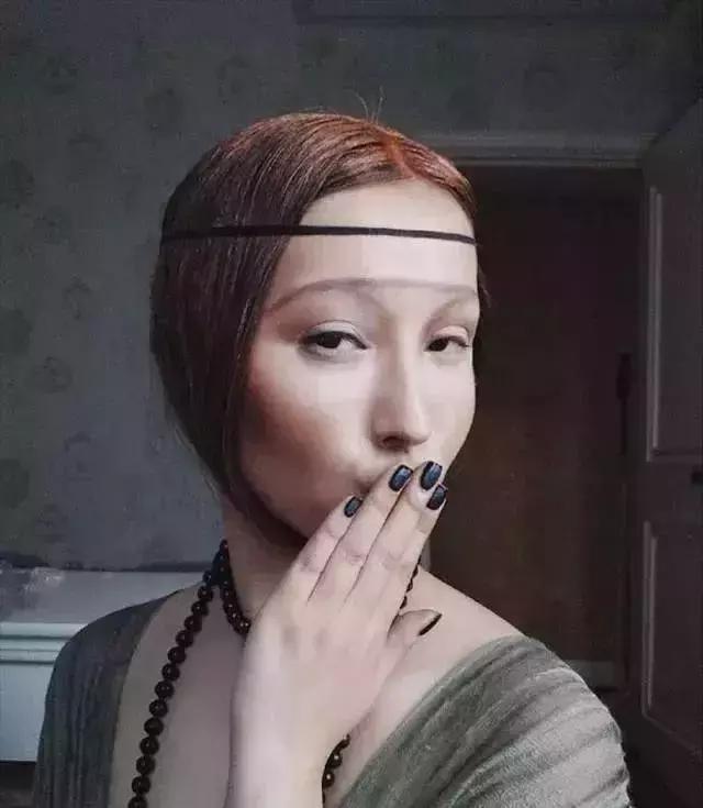 27岁重庆妹子化妆成蒙拉丽莎,重庆妹子化妆
