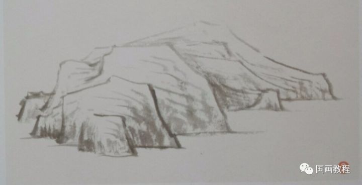 山石画技法,大师黎雄才教你如何画山石