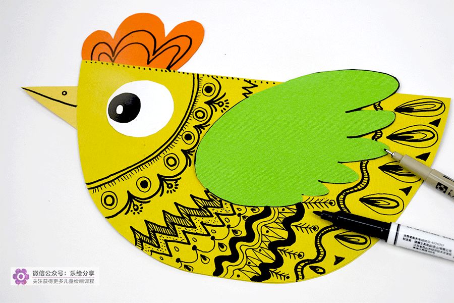 绘画有趣的公鸡教案,美术画公鸡