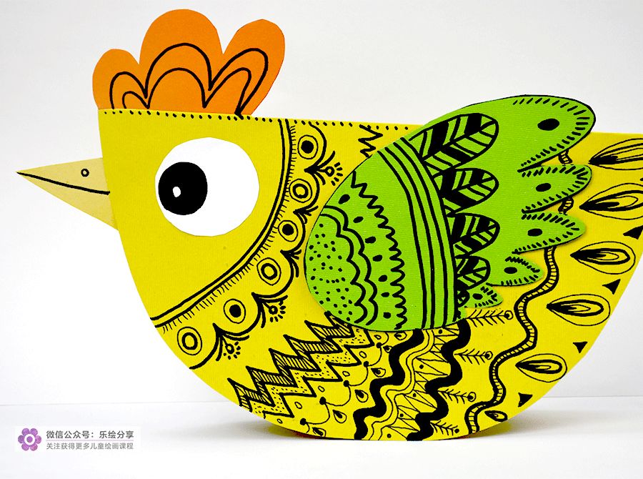 绘画有趣的公鸡教案,美术画公鸡