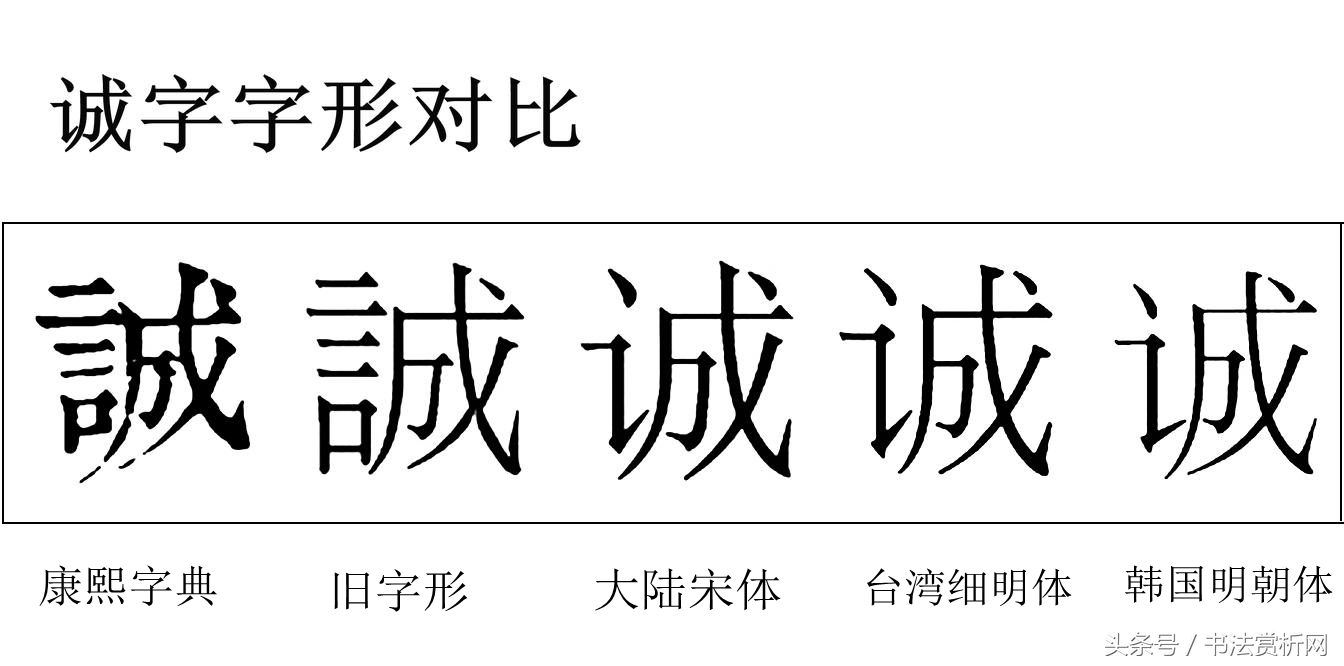 诚字硬笔书法练字,诚字的硬笔书法练习