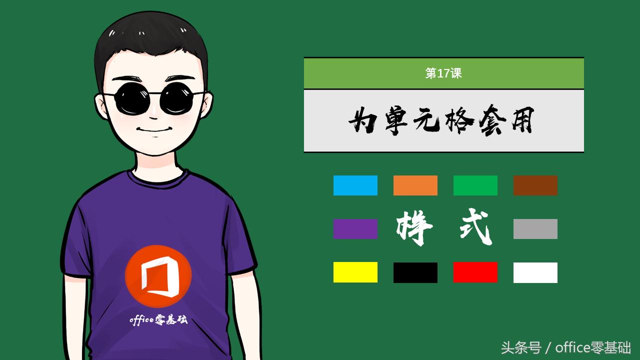 对表格进行套用样式设置,表格样式进行套用