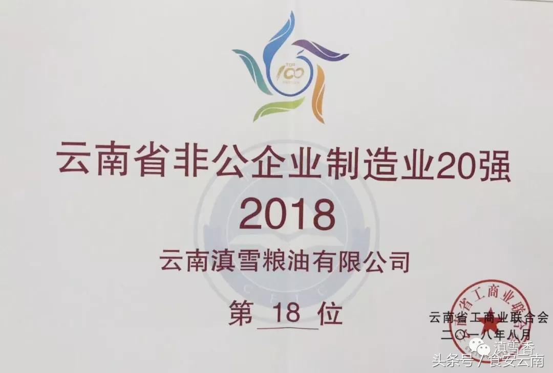 2017云南民营企业100强,2017年云南非公企业100强
