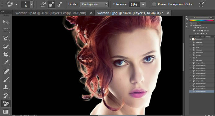 ps结合笔刷制作飘絮的人物特效,ps如何弄出笔刷效果