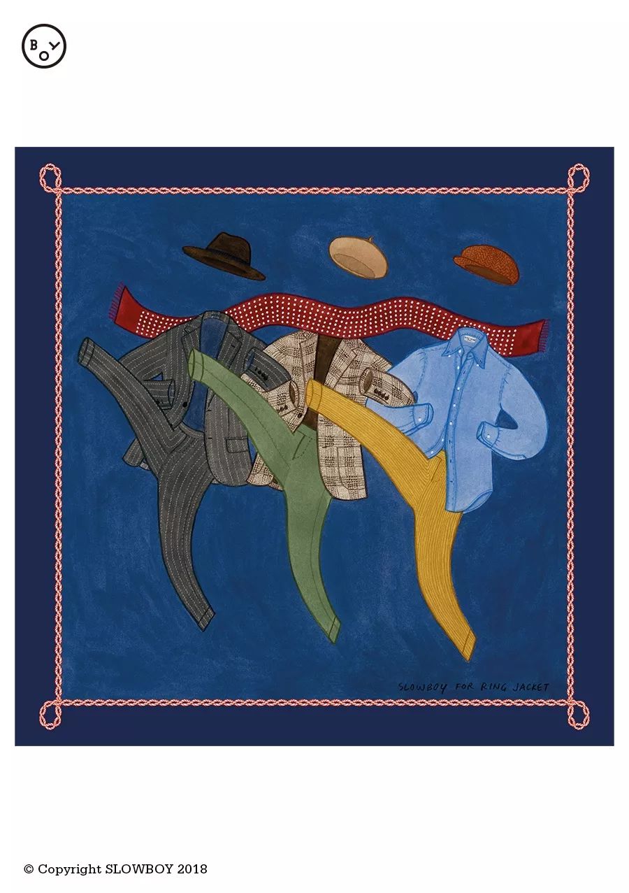 口袋中的艺术:SLOWBOYxRINGJACKET联名口袋巾系列上市