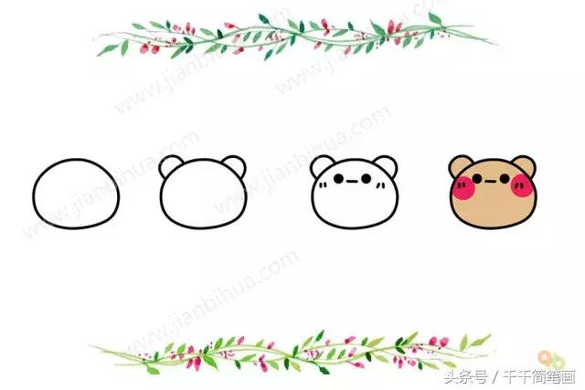 简笔画小动物头像,最简单的简笔画动物头像