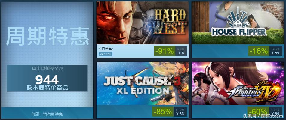 买到就是赚到清仓特价,steam一月特惠