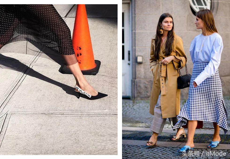 优雅又舒服的猫跟鞋,春天流行的猫跟鞋