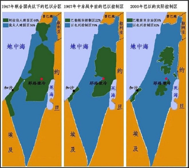 巴勒斯坦人阿拉伯人犹太人,犹太人与巴勒斯坦的恩怨