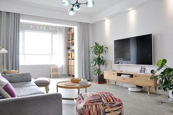 北欧原木颜色搭配效果图,原木色北欧装修风格怎么搭配窗帘